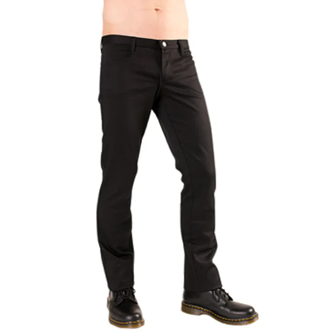 kalhoty gothic BLACK PISTOL Hipster Denim Black 26